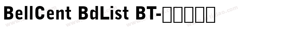 BellCent BdList BT字体转换